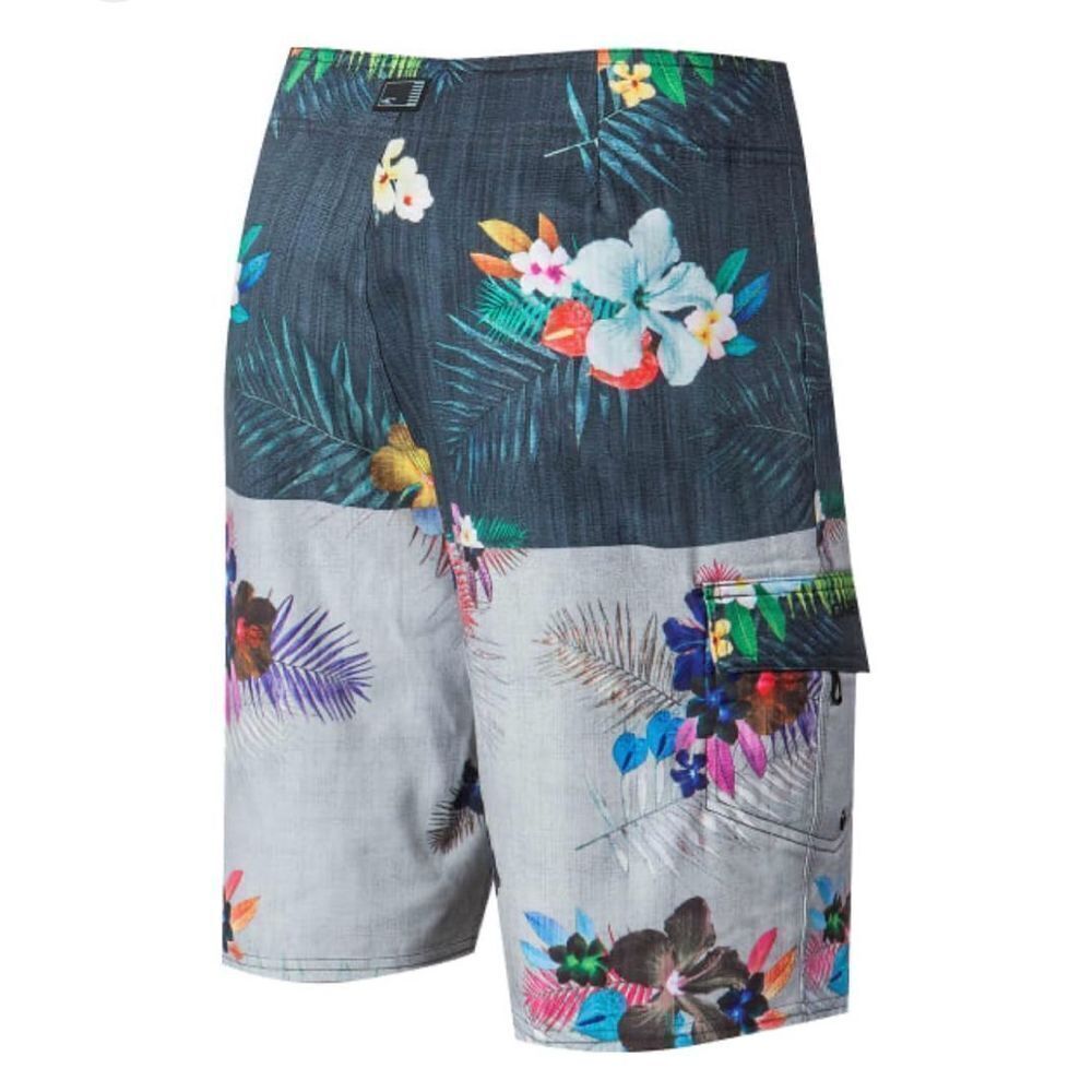 O’Neill Mens Catalina Floral Color Block Board Shorts Swim Trunks sz 34 NWOT